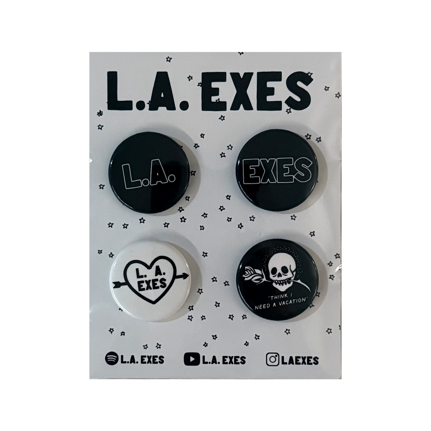 4 Pinback Button Pack *Pre-Order*